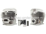 Cilinder Dolmar Ø 52 mm voor Kettingzaag PS7900, Makita DCS6401, DCS7301, DCS7901, DOLMAR, MAKITA Cylinderset Compleet met Zuiger, Zuigerveer, Pistonpen, Boring Decompressieklep, Ventiel, Kettingzagen, Motorzagen DCS 6401, DCS 7301, DCS 7901, PS 7900