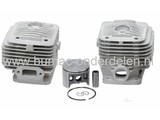 Zuiger Cilinderset Ø 50 mm DOLMAR, MAKITA, WACKER Motordoorslijper, Bandenzaag, Cylinderset inclusief Zuigerveer, Pistonpen voor Motorslijpers, Doorslijpmachines PC7312, PC7314, PC7330, PC7335, DPC7300, DPC7301, DPC7310, DPC7311, BTS1030, BTS1035, Dolmar