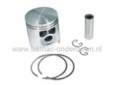 Stihl Zuiger Ø 58 mm voor Motorkettingzaag en Bandenzaag 076, TS760, Zuigerset met Zuigerveren, Pistonpen en Borgclips Compleet voor STIHL Motorzaag, Doorslijpmachine, Motorslijper, Interne Motordelen Stihl