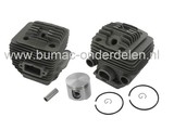 Cilinderset Ø 56 mm STIHL Doorslijpmachines TS700 en TS800, Stihl Cylinder Kit Compleet met Zuiger, Zuigerveren, Pistonpen, Borgclips voor Doorslijpers, Motorslijpers, Bandenzagen, Zuiger Cylinderset STIHL, Interne Motordelen Bandenslijpers