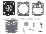 Membraan met Pakking RB149 voor Zama Carburateur op Husqvarna 235 - 236 - 240 - 435 en 440 Kettingzaag - Motorzaag, Zama Membraan Reparatieset voor C1T Carburateur