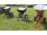 Kunstmeststrooier Achter Zitmaaier - Quad - Frontmaaier of Duwmodel, Kalkstrooier, Graszaadstrooier, degelijke strooier voor Zitmaaiers