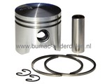 Zuiger Ø 34 mm voor Stihl Bladblazer, Grondboor, Heggenschaar, Strimmer, Multisysteem Tuinfrees, Kantensnijder, Ontmosser, Bladzuiger, Veger, Verticuteermachine Stihl BG45, BG46, BG55, BG65, BG85, BR45 C, BT45, HL45, HS45, MM55, SH55, SH85 Stih