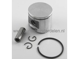 Zuiger Ø 42 mm voor Husqvarna en Jonsered Kettingzaag en Bosmaaier Husqvarna 45 Motorzaag, Husqvarna 245 Bosmaaier - Strimmer - Motorzeis, Jonsered 2045 Strimmer - Bosmaaier - Motorzeis Zuiger Compleet met Zuigerveren - Pistonpen en Borgclips