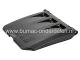 Achterklep voor Alko, Brill Grasmaaiers, Cirkelmaaiers, Loopmaaiers, ALKO - BRILL Achterkleppen 46 Comfort R9005 R4, Powerline 4704VSE, Deflector Achter Klep voor Al-ko Gazonmaaiers