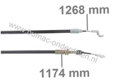 Honda Koppelingskabel voor Grasmaaiers HRD535, HRD536, HRD536C, Koppelingskabels HONDA Grasmachines Loopmodellen, Motorgazonmaaiers, Bedieningskabels Honda HRD 535, HRD 536, HRD 536 C Benzinemaaiers