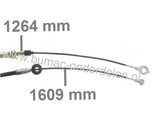 HONDA Koppelingskabel Mesinschakeling HRB423, HRD535, HRD536, HRD536C Grasmaaiers, Meskoppelingskabels voor Honda Cirkelmaaiers, Motormaaiers, Benzinemaaiers, HRB 423, HRD 535, HRD 536, HRD 536 C, Kabel Roto Stop, PTO Kabels HONDA Gazonmaaiers, Bedienings