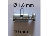 Schroefnippel voor Kabel T/m 1,8 mm Schroefnippel Lengte 10 mm, Diameter Ø 6 mm, Kabelton voor Zitmaaier, Tuintrekker, Frontmaaier, Tuinfrees, Hakfrees, Grasmaaier, Veegmachine, Cart, Skelter, Brommer Schroefton Verpakt per 4 Stuks