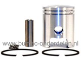 Zuiger Ø 45 mm voor Wacker Trilstamper, Sleuvenstamper WM80, BS500, BS502, BS502i, BS600, BS602, BS602i, BS700, BS702, BH22, BH24 Wacker Zuiger Compleet met Zuigerveren, Pistonpen en Borgclips