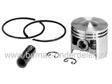 Zuiger Ø 46 mm voor Stihl 028 en 028S Kettingzaag Zuiger Compleet met Zuigerveren, Pistonpen en Borgveren, Zuigerset voor Stihl 028 en 028S Motorzaag