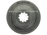 Drukschijf Onder voor STIHL Bosmaaiers, Kantensnijders, Ruggedragen Trimmers, Bermmaaiers, Stihl Onderste Meshouder voor FR85, FR130, FR220, FR350, FR410, FR450, FR460, FR480, FS44, FS55, FS56, FS106, FS108, FS200, FS240, FS250, FS460, FS80, FS81
