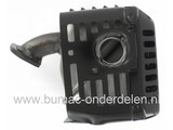 Honda Uitlaat GX110 - GX120 - GX140 - GX160 Motor op Waterpomp - Tuinfrees - Generator - Trilplaat - Houtversnipperaar - Aggregaat enz, Uitlaat met Hitteschild Compleet