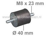 Trillingsdemper Universeel voor Zitmaaiers, Grasmaaiers, Generator, Aggregaat, Tuinfrees, Trilplaat, Houtversnipperaar, Waterpomp, Hakfrees, Kantensnijder, Kart, Antivibratierubbers, Ophangrubbers, Motorsteunen, Motorrubbers, Vibratiedempers
