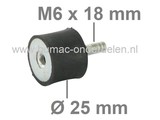 Trillingsdemper Universeel voor Zitmaaiers, Grasmaaiers, Generator, Aggregaat, Tuinfrees, Trilplaat, Houtversnipperaar, Waterpomp, Hakfrees, Kantensnijder, Kart, Antivibratierubbers, Ophangrubbers, Motorsteunen, Motorrubbers, Vibratiedempers