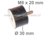 Motorrubber Universeel voor Zitmaaiers, Grasmaaiers, Generator, Aggregaat, Tuinfrees, Trilplaat, Houtversnipperaar, Waterpomp, Hakfrees, Kantensnijder, Kart, Antivibratierubbers, Ophangrubbers, Motorsteunen, Trillingsdempers, Motorrubbers, Vibratiedempers