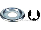Clip met Borgplaat voor Stihl Kettingzaag, Motorzaag, Bandenzaag, Clip - Plaat voor het Monteren van Koppelingstrommel Stihl 017, 018, 019 T, 021, 023, 024, 025, 026, 028, 029, 034, 036, 039, 044, MS170, MS171, MS180, MS181, MS190, MS210, MS211, MS230, MS