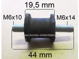 Vibratiedemper voor KAAZ en OLEO MAC Tuinmachines, Bosmaaier, Grasmaaier, Ruwterreinmaaier, Trimmer, Zitmaaier, Generator Aggregaat, Waterpomp, Trilplaat, Tuinfrees, Houtversnipperaar, Kaaz, Oleo-Mac Trillingsdemper, Antivibratierubber, Ophangrubber