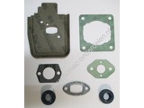 Pakkingset voor Stihl Bosmaaier, Heggenschaar, Combimotor Stihl FS38, FS45, FS46, FS55, HL45, KM55, MM55, Dichting voor Stihl FS38, FS45, FS46, FS55, HL45, KM55, MM55, 3x Inlaatpakking, Cilinderpakking, Uitlaatpakking, 2 Keerring 12x22x7