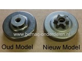 Aandrijftandwiel voor Dolmar - Makita PS2, PS3, PS4, PS34, PS36, PS41, PS45, PS3410 en Makita DCS34, DCS35, DSC4610 Kettingzaag, Motorzaag Koppelingstrommel met Aandrijftandwiel