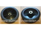 Wiel Ø 165 mm voor Castelgarden, Stiga, Alpina, Mountfield Grasmaaiers, GGP Kunststofwielen met Stalen Lager, Loopwiel CASTELGARDEN NG504, NG504TR, R484, R484TR, R534, R534TR, RL430, RL484, RL534, Gazonmaaierwielen voor STIGA, ALPINA, MOUNTFIELD