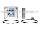 Zuiger Ø 50 mm voor Husqvarna, Partner K650 en K700 Bandenzaag, Motorslijper, Doorslijper, Zuiger met Zuigerveren, Pistonpen en Borgclips Zuiger voor Husqvarna, Partner K 650, K 700 Model l, ll en lll