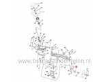 Wielas Rechts voor Husqvarna CT126, CTH126, TC130 Zitmaaiers, Electrolux Wielassen, Rechter Fusee voor AYP, Jonsered, Craftsman, Lazer, Partner, McCulloch, Wizard, Yardpro Stuurdelen voor Zitmaaiers, Frontmaaiers, Tuintrekkers
