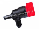 Benzinekraan voor Briggs and Stratton Motoren op Grasmaaiers, Zitmaaiers, Frontmaaiers, Aggregaat, Trilplaat, Houtklover, Waterpomp, Generator, B&S Brandstofkraan, Briggs & Stratton Brandstofdelen