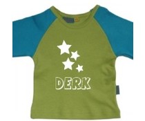 shirt met sterren en naam shirt met sterren en naam