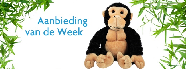 Aanbieding van de week: chimpansee knuffel