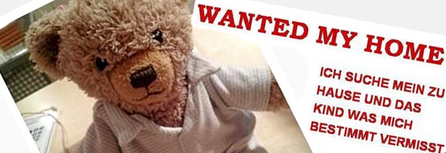 Teddybeer Pauli weer thuis na opsporingsbericht