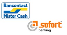 Betalen via Bancontact MisterCash of Sofort Banking
