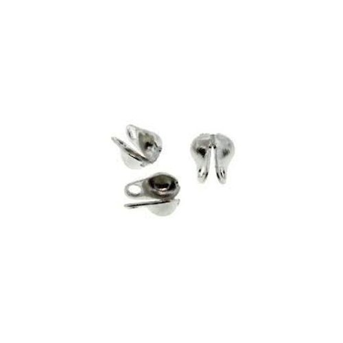 20 stuks Eindkapje Zilver voor Ballchain 2mm 20 stuks Eindkapje Zilver voor Ballchain 2mm