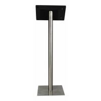 iPad floorstand for iPad Pro 12.9; Fino black acrylic holder lock included and pedestal of stainless steel