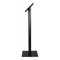 iPad floorstand for iPad Pro 12.9; Fino black acrylic holder lock included and pedestal of black coated steel