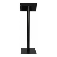 iPad floorstand for iPad Pro 12.9; Fino black acrylic holder lock included and pedestal of black coated steel