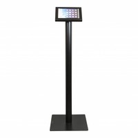 Tablet floor stand Securo 7-8 inch black, coated and durable steel, lock option, cable integration