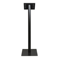 Tablet floor stand Securo 7-8 inch black, coated and durable steel, lock option, cable integration