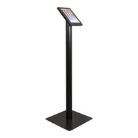 Tablet floor stand Securo 7-8 inch black, coated and durable steel, lock option, cable integration