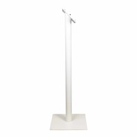 Tablet floor stand Securo 7-8 inch white, coated and sturdy steel, lock option, cable integration