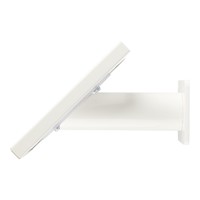 Tablet wall and table stand Securo 7 - 8 inch white, coated and solid steel, lockable, cable integration