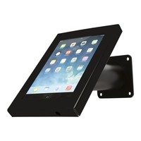 Tablet wall and desk stand Securo 7-8 inch black, coated and solid steel, lockable, cable integration