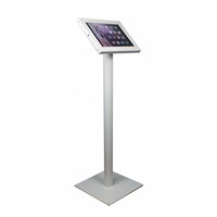 Tablet floor stand Securo 12-13 inch white. Rotatable and lockable (optional)