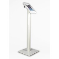 iPad mini floor stand Fino white, with luxury acrylic tablet casing
