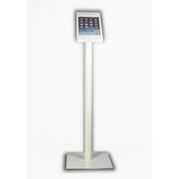 iPad mini floor stand Fino white, with luxury acrylic tablet casing