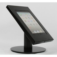 Tablet desk stand Securo 7-8 inch black, coated and rugged steel, lock option, cable integration