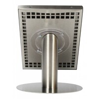 Tablet desk stand Securo 9-11 inch stainless steel, coated and sturdy steel, lockable, cable integration