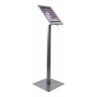 Tablet floor stand Securo 12-13 inch grey,rotatable and lockable (optional)