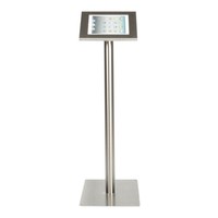 Tablet floor stand Securo 12-13 inch stainless steel, rotatable and lockable (optional)
