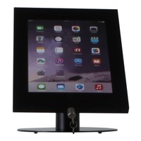 Tablet desk stand Securo 12-13 inch black, rotatable and lockable, cable integration possible, great stability