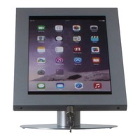 Tablet desk stand Securo 12-13 inch grey, rotatable and lockable, cable integration possible, great stability